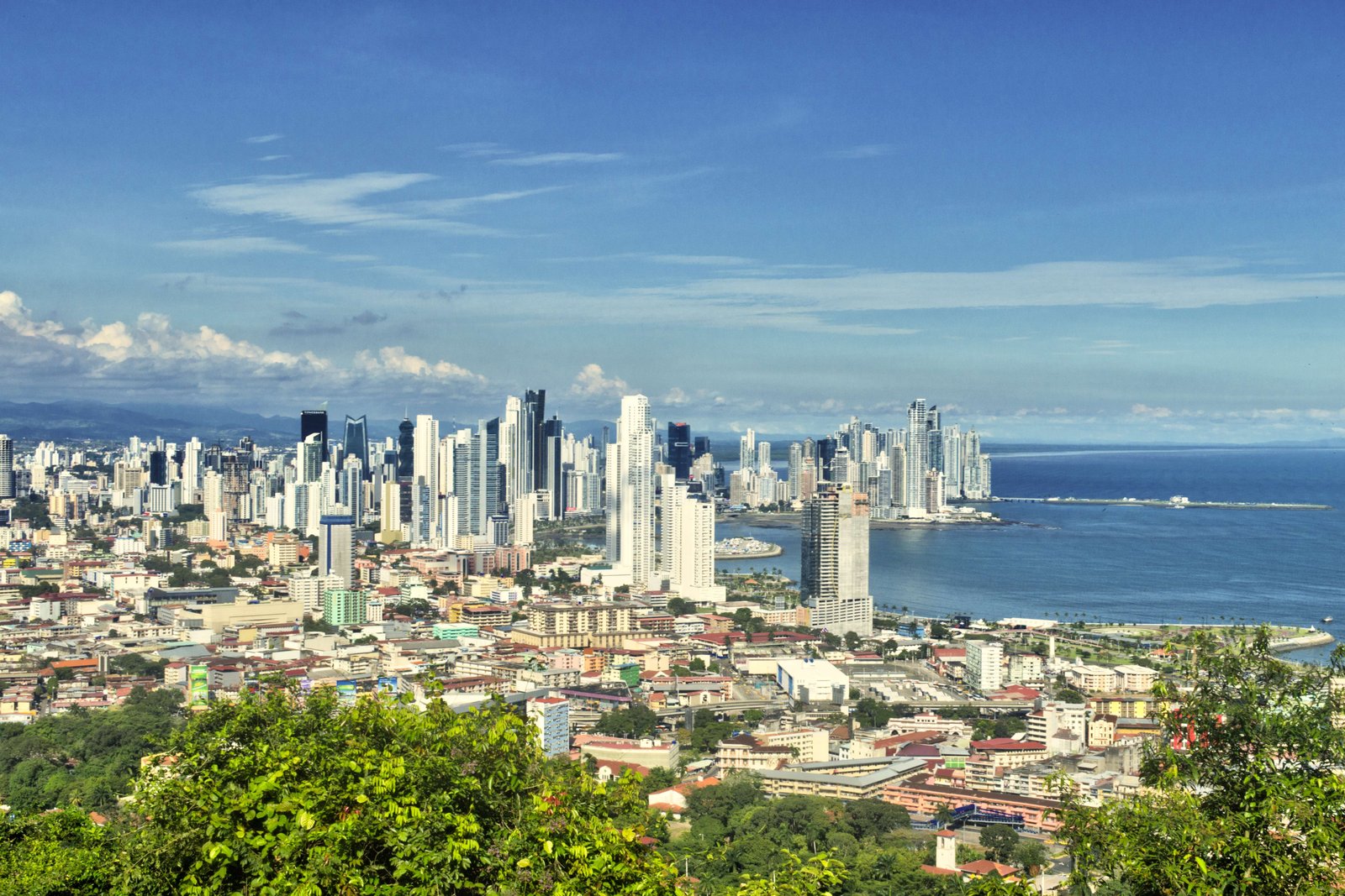 Vista aérea da Cidade do Panamá